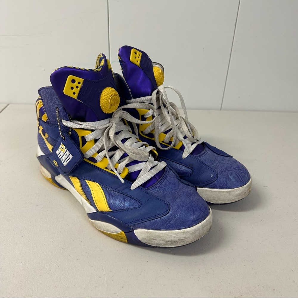 Reebok Shaq Attaq LSU Tigers Men's Pump Sneakers - Size 12